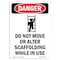 Signmission OSHA Danger Sign, Do Not Move Or Alter, 10in X 7in Rigid Plastic, 7" W, 10" L, Portrait OS-DS-P-710-V-1648 - alternate 1